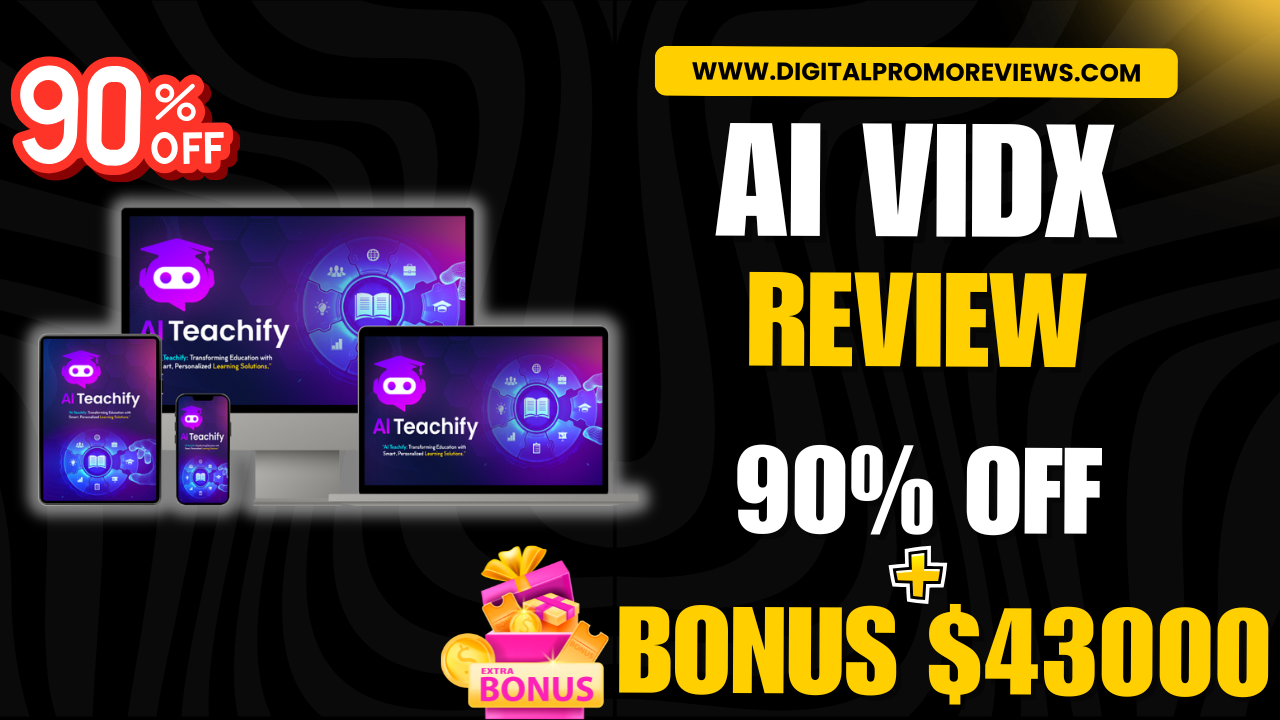 Ai Vidx Review: 90% OFF + OTO links + $43K Bonuses