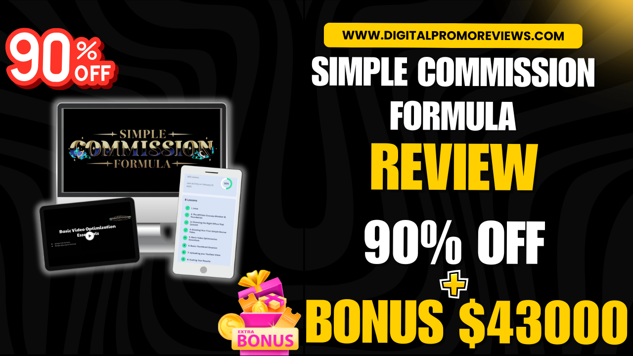 Simple Commission Formula Review: 90% OFF +$43K Bonuses + OTOs